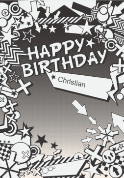 Stars and Arrows Birthday Card Stars and Arrows Birthday